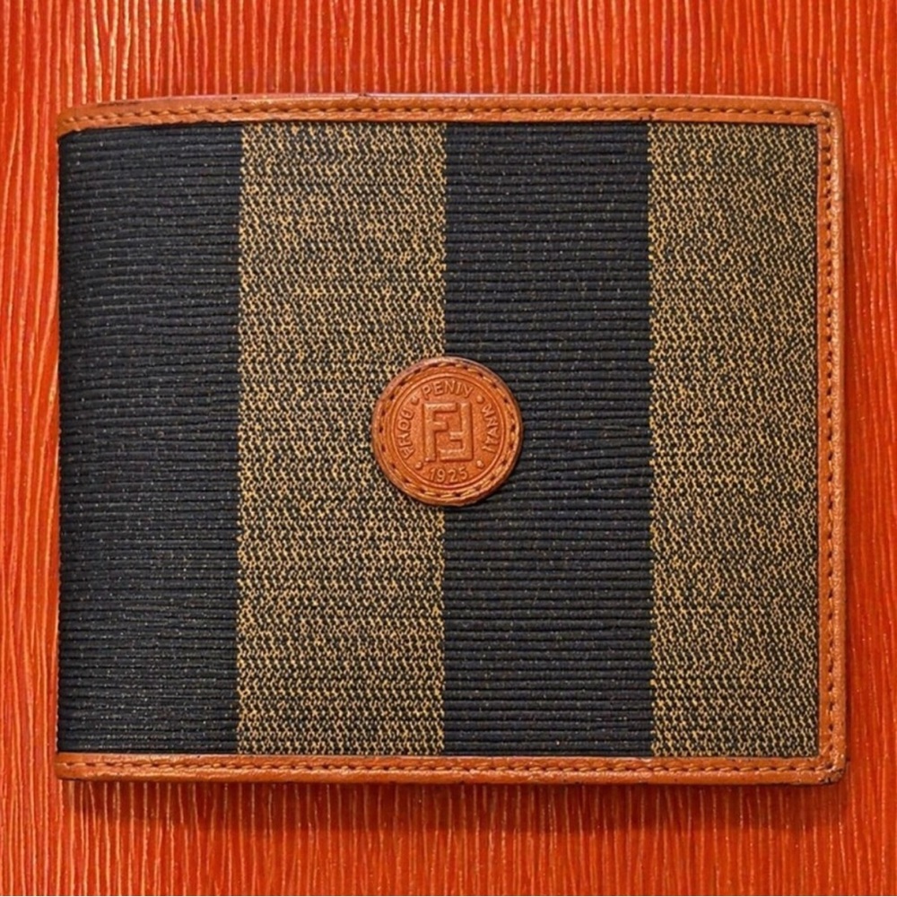 FENDI Pequin Striped Pattern Bifold Men’s Wallet NEW IN BOX